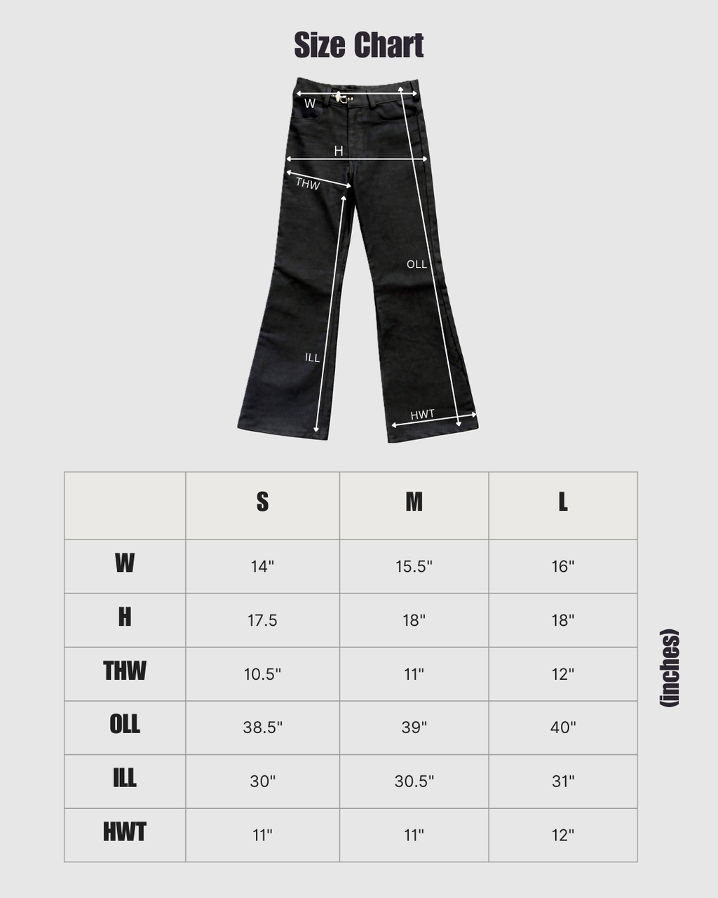 Raw Denim Bootcut "Classic Black"