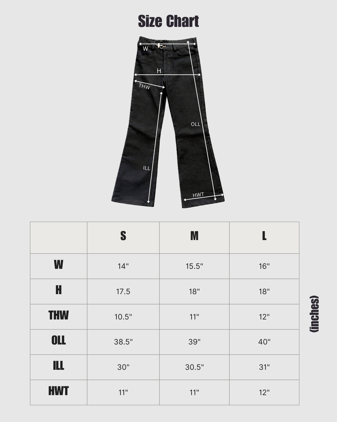 Raw Denim Bootcut "Classic Black"