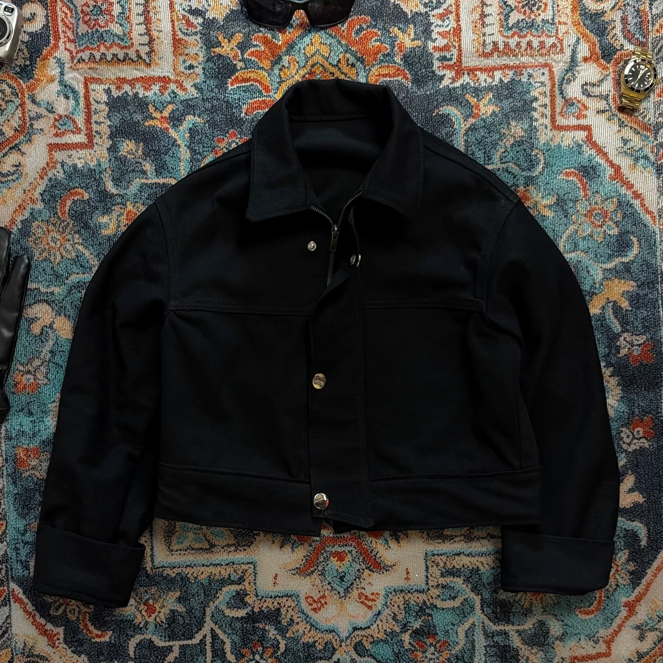 Raw Denim Jacket "Classic Black"