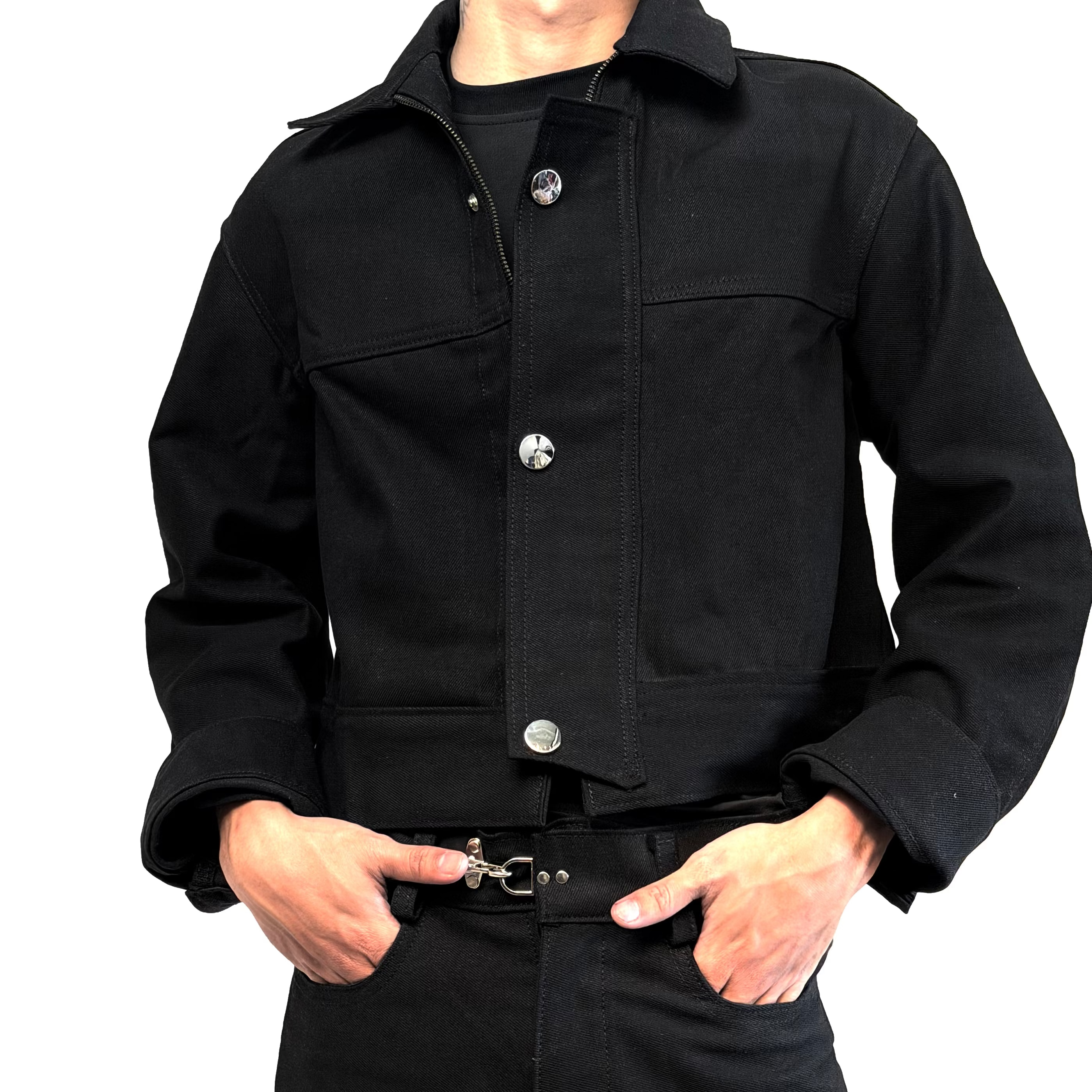 Raw Denim Jacket "Classic Black"